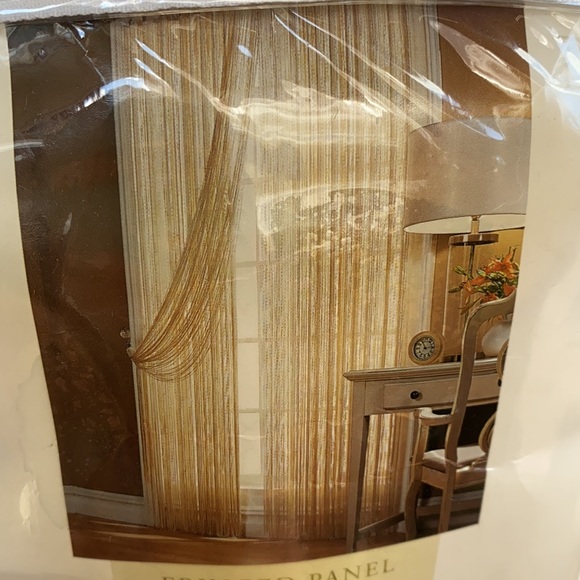 NWT Fringed Curtain Panels  42x84 each x 4 - Picture 3 of 6